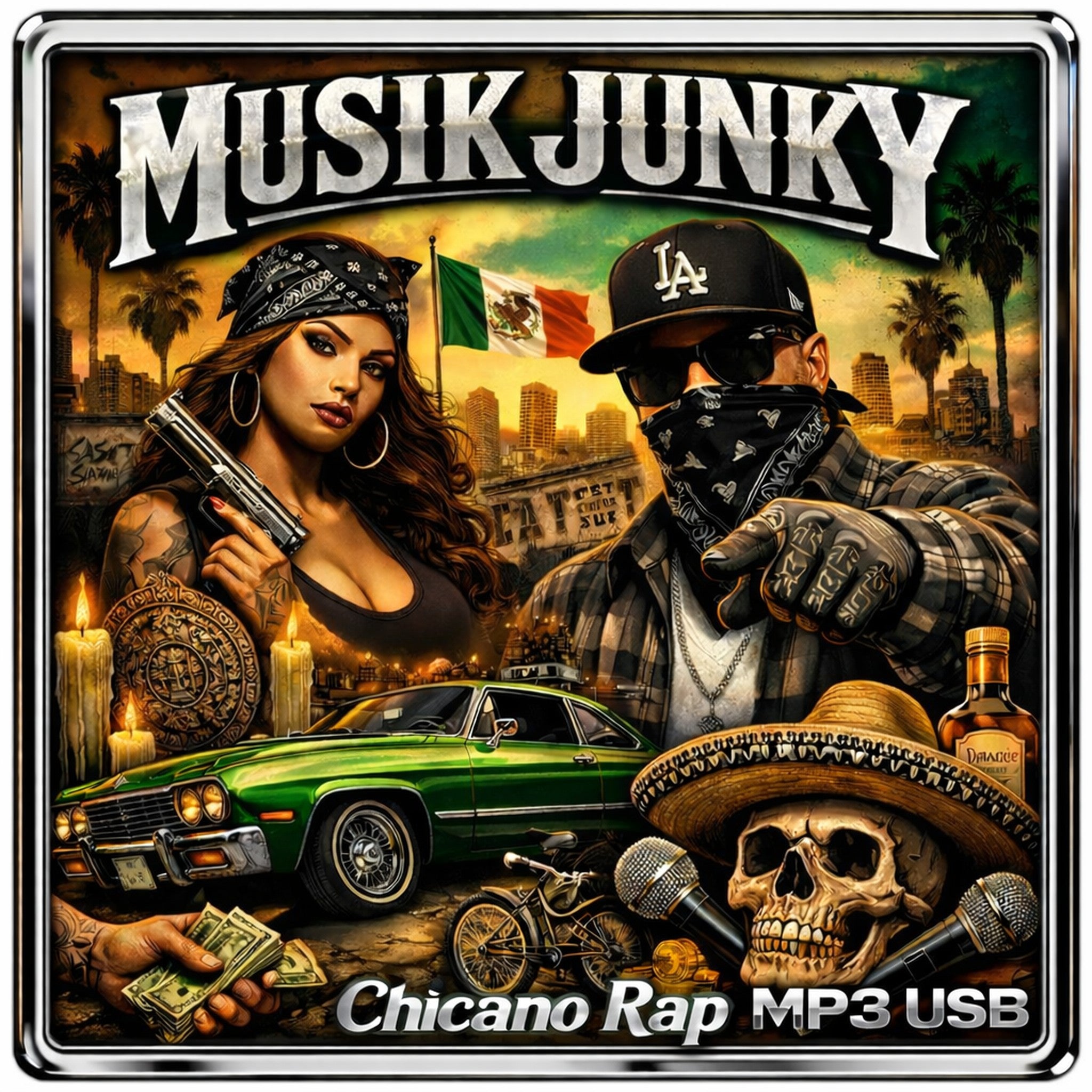 64gb USB with Chicano Rap Songs in MP3 Format