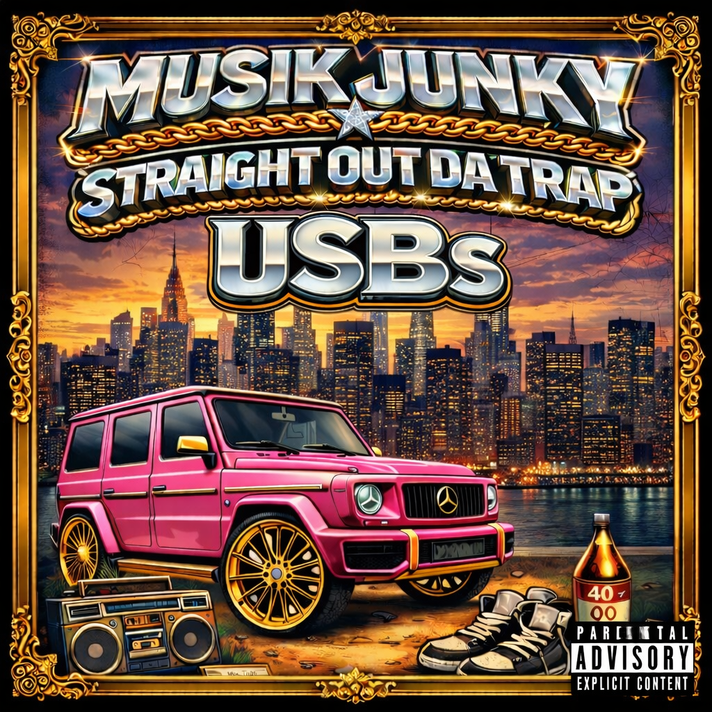 64gb MP3 MIXTAPE USB ,STR8 OUT DA TRAP