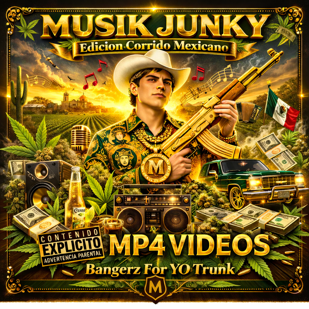 64gb MP4 USB Mix of Mexican Corrido Videos
